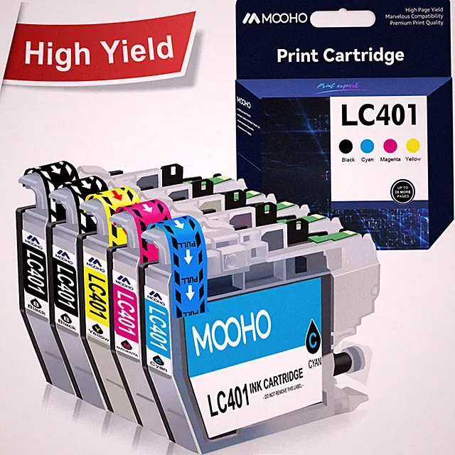 LC401XL Ink compatible for Brother LC-401XL MFC-J1010DW MFC-J1012DW J1170DW