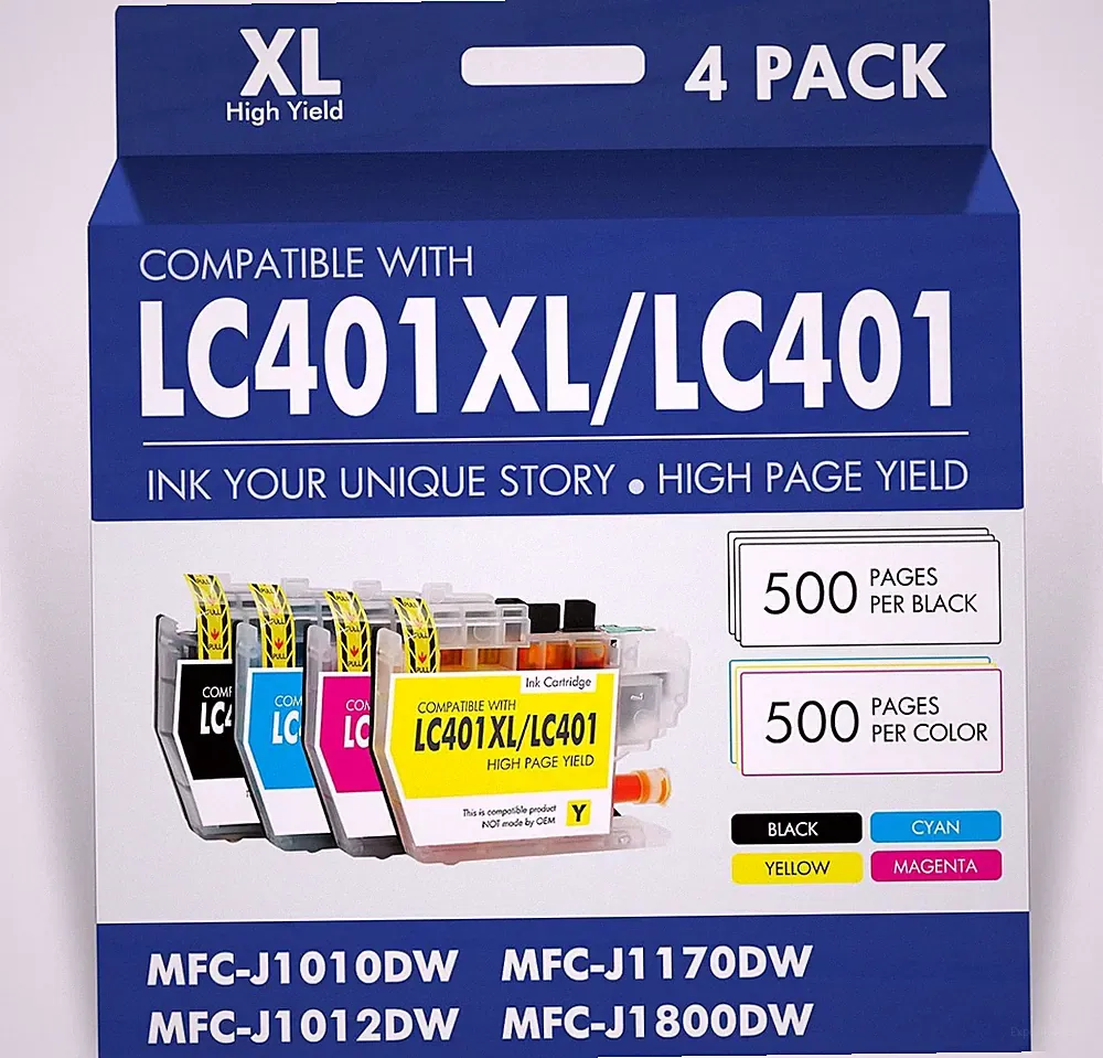 lc401 yellow ink cartridges for brother printer
